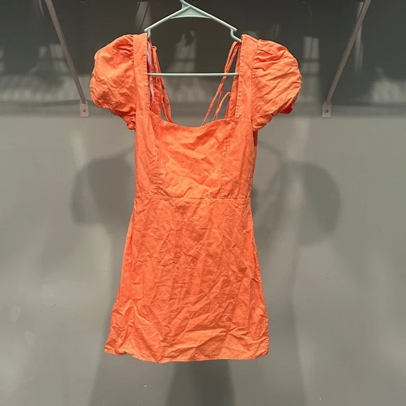 Aritzia Sunday Best orange mini dress - Picture 2 of 5